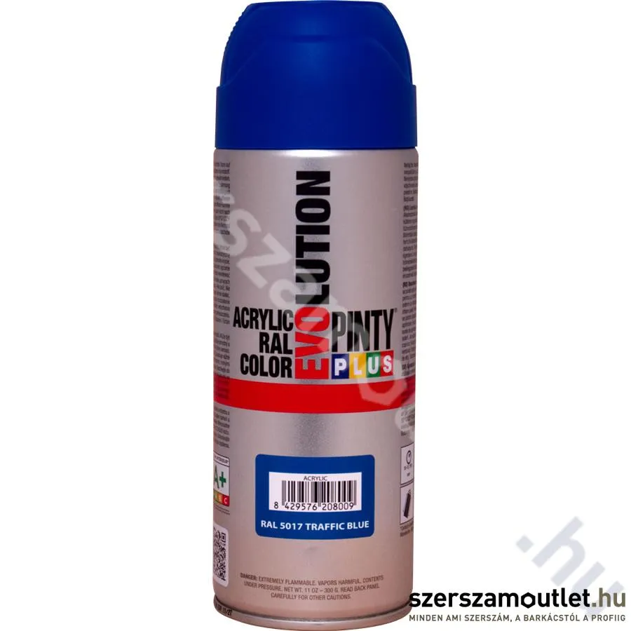 PINTY PLUS EVO Akril spray 400ml, RAL 5017 (Közlekedési kék/Traffic blue) (630)