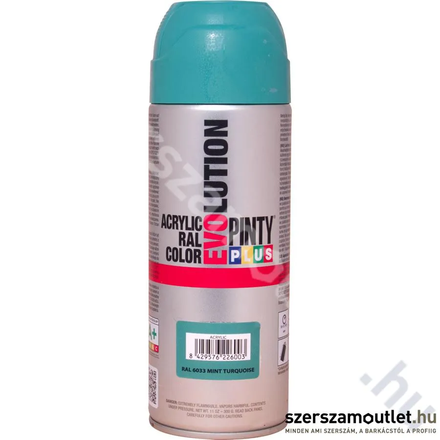 PINTY PLUS EVO Akril spray, RAL 6033 (Mentatürkiz/Mint turquoise) (554)