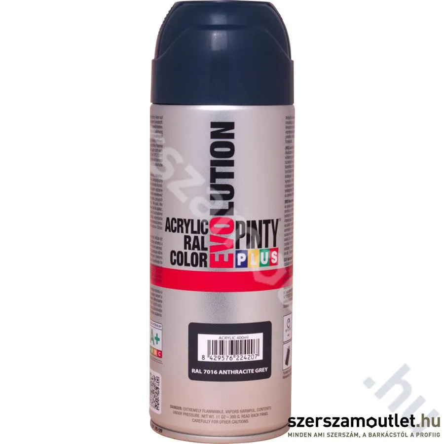 PINTY PLUS EVO Akril spray 400ml, RAL 7016 (Antracitszürke/Anthracite grey) (545)