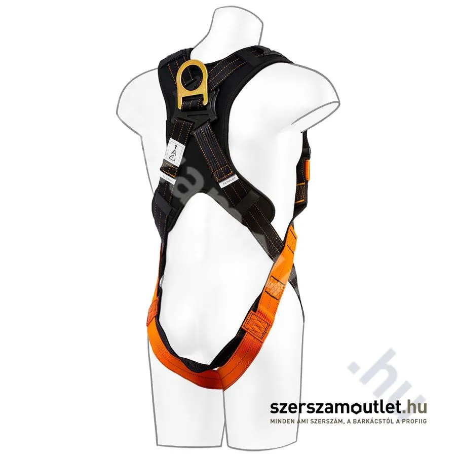 PORTWEST FP72 PW ULTRA Testheveder | 2 pontos | Elöl/Hátul D gyűrű [Fekete/Narancs] (FP72K1R)