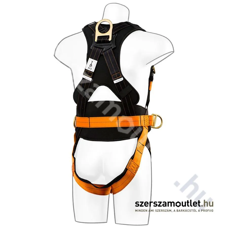 PORTWEST FP73 PW ULTRA Testheveder | 3 pontos | Elöl/Hátul/Oldalt D gyűrű [Fekete/Narancs] (FP73K1R)