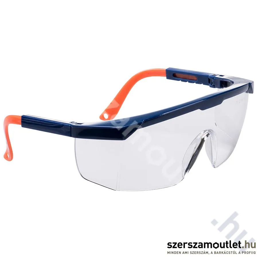 PORTWEST PS33 CLASSIC SAFETY EYE PLUS Védőszemüveg [Víztiszta] (PS33CLR)