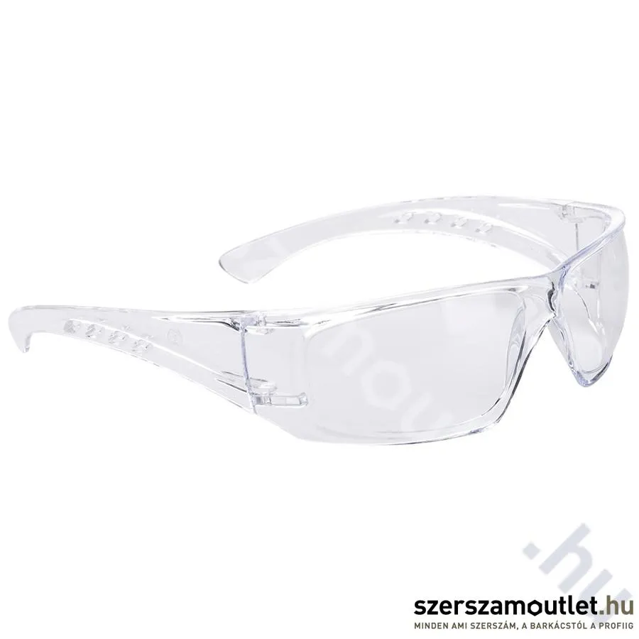 PORTWEST PW13 CLEAR VIEW Védőszemüveg, UV szűrős [Víztiszta] (PW13CLR)