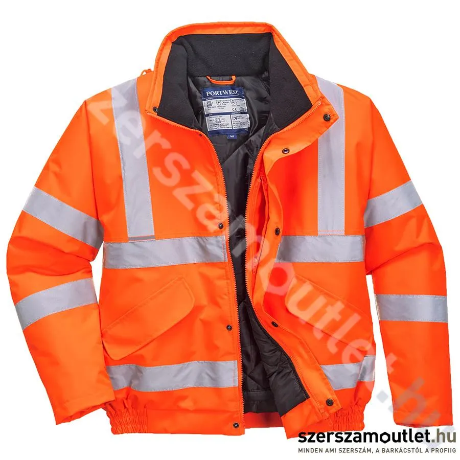 PORTWEST S463 Hi-Vis Jól láthatósági Bomber dzseki [Narancs] (S463ORR)