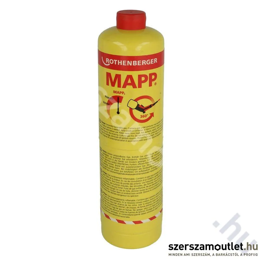 ROTHENBERGER MAPP gázpalack nagynyomású 788ml (035521-C)