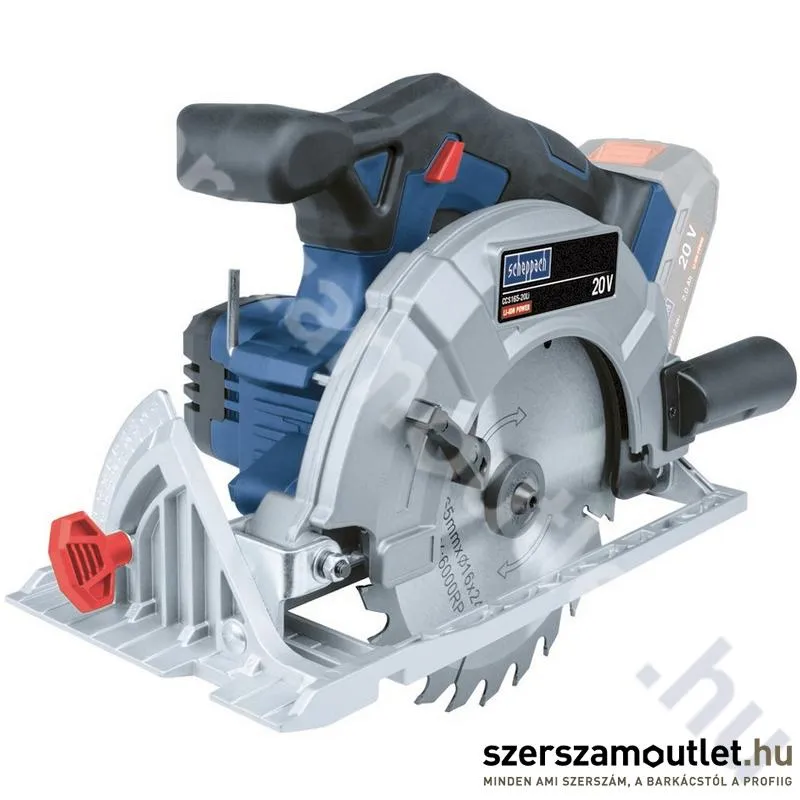 SCHEPPACH CCS165-20LI Akkus körfűrész (20V/165mm) (Akku és töltő nélkül!)