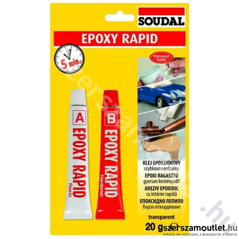 SOUDAL Araldite Rapid kétkomponensű ragasztó 2x10g (124683)