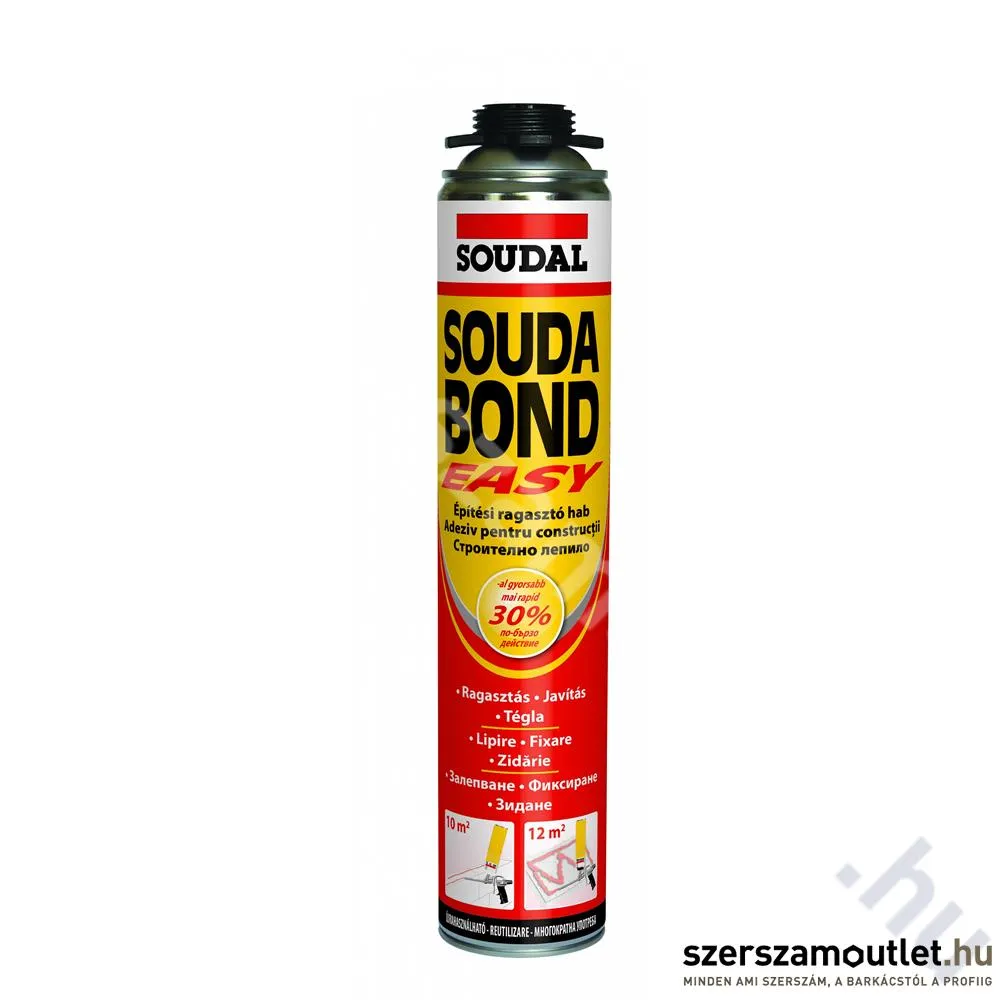 SOUDAL Purhab EasyBond 750ml (pisztoly,ragasztó) alacsony tágulás (123126)