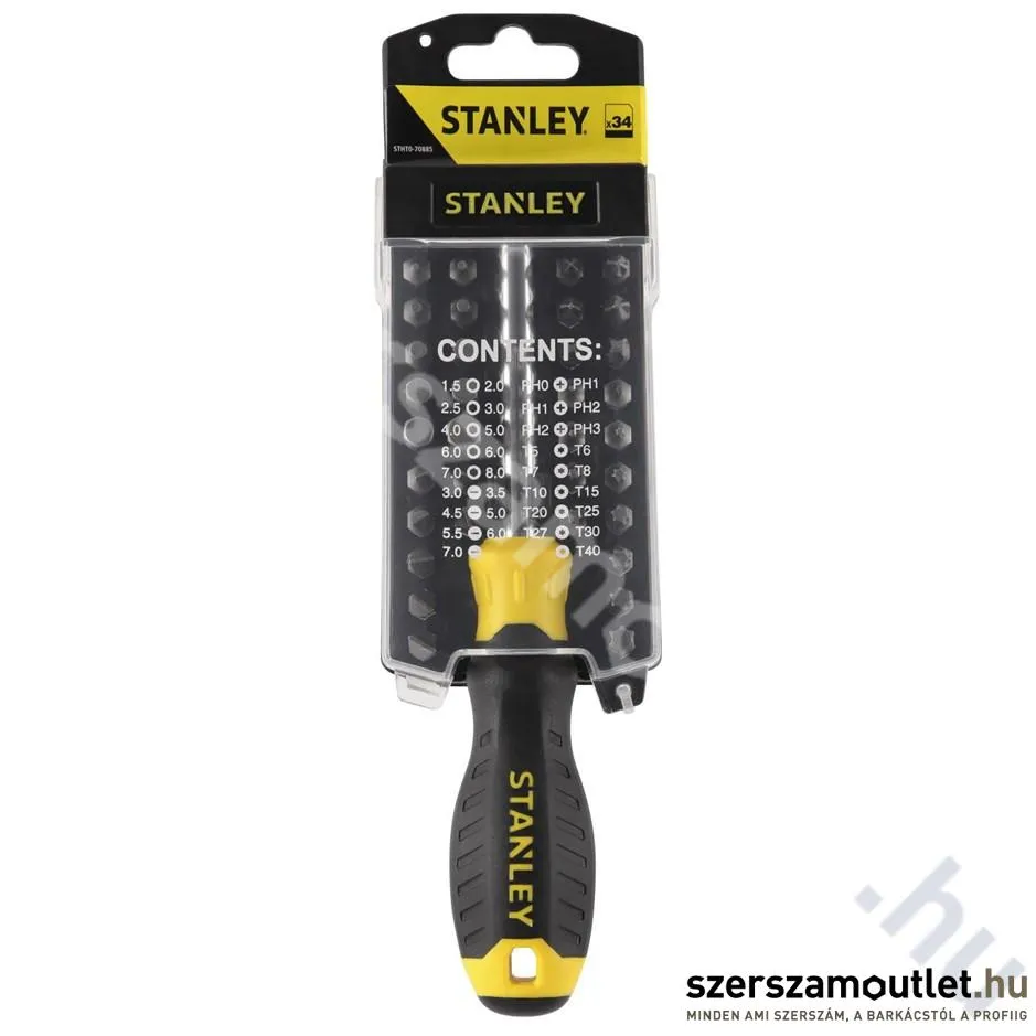 STANLEY Multibit csavarhúzó készlet 34 részes (STHT0-70885)