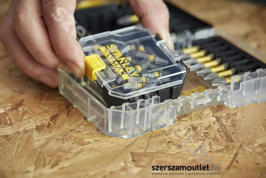 STANLEY SFM 10 részes 50mm Torsion TORX bit készlet + mágneses csavarrögzítő (STA88566-XJ)