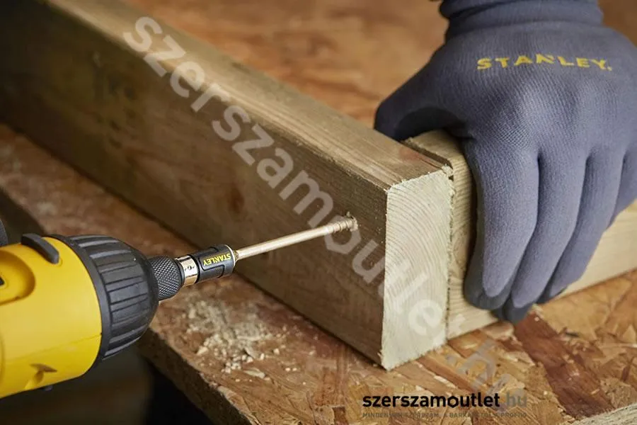 STANLEY SFM 10 részes 50mm Torsion TORX bit készlet + mágneses csavarrögzítő (STA88566-XJ)