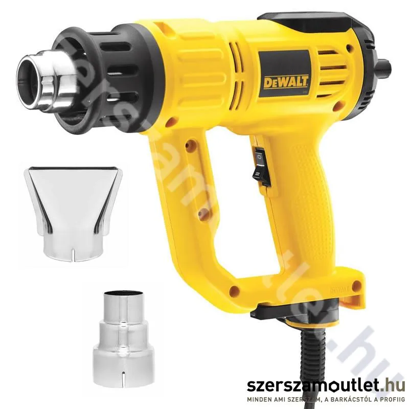 DEWALT D26414 Digitális LED kijelzöjű hőlégfúvó (2000W/600°C)