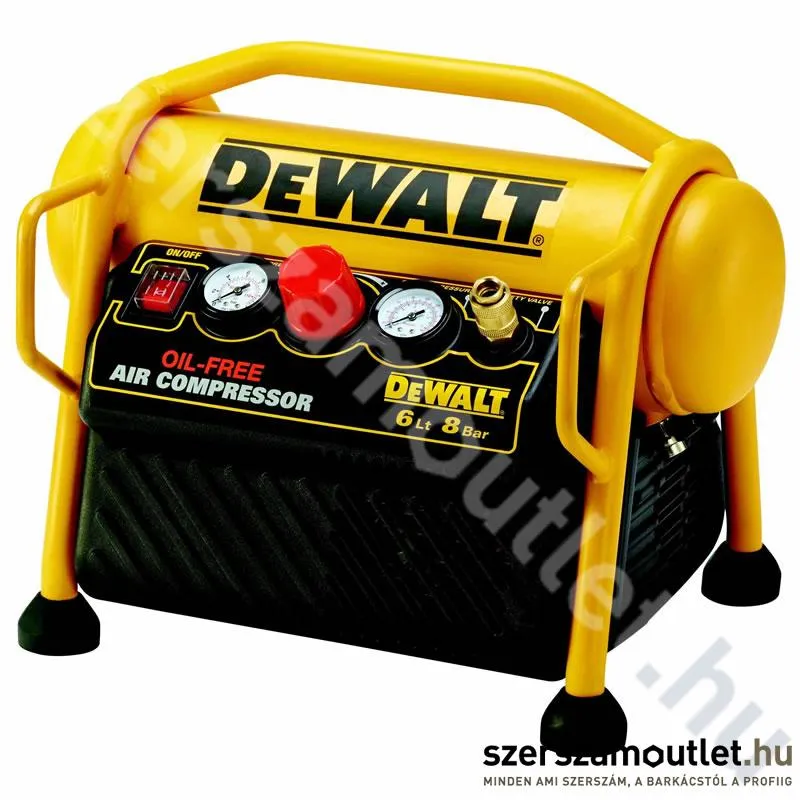 DEWALT DPC6MRC-QS Olajmentes kompresszor (6l; 8bar; 1100W)