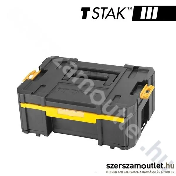 DEWALT TSTAK III Szortimenter beépített fiókos tárolóval 9,5l, 430×162×314mm (DWST1-70705)
