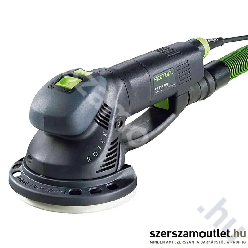 FESTOOL RO 150 FEQ ROTEX Áttételes hajtású excentercsiszoló kartondobozban (720W/150mm) (575066)