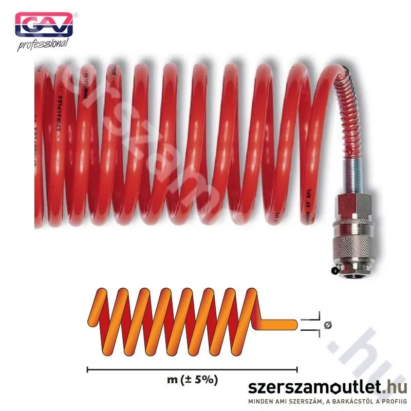 GAV RPL spiráltömlő 15m/6x8mm (SRU15-6)