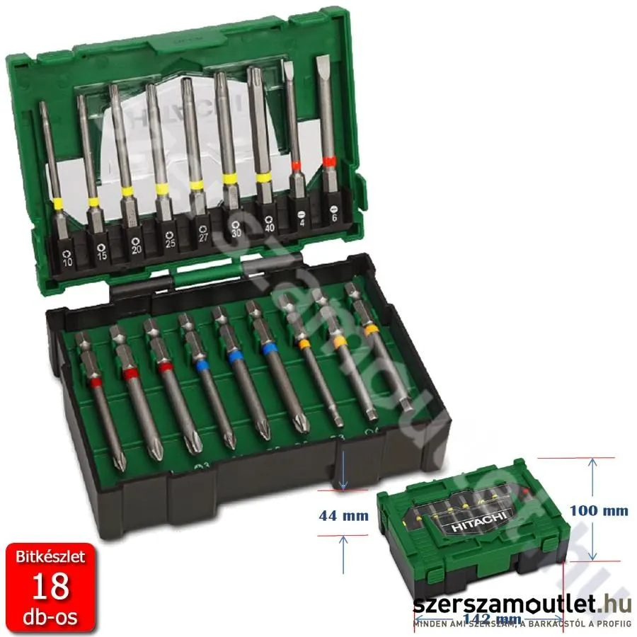 HIKOKI 18 részes bit készlet