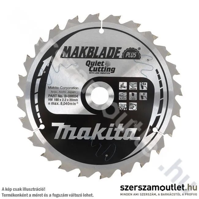 MAKITA MAKBLADE PLUS Körfűrésztárcsa 216/30 mm Z24 (B-08610)