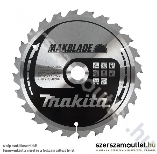 MAKITA MAKBLADE Körfűrésztárcsa gérvágóhoz 216x30 mm Z60 (B-09058)(B-32839)