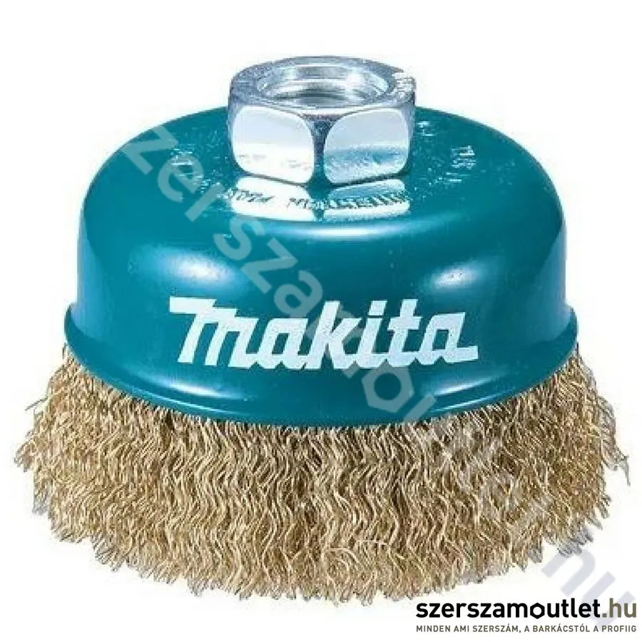 MAKITA Hullámos sárgaréz drótkefe csésze 60mm M14 (D-39746)