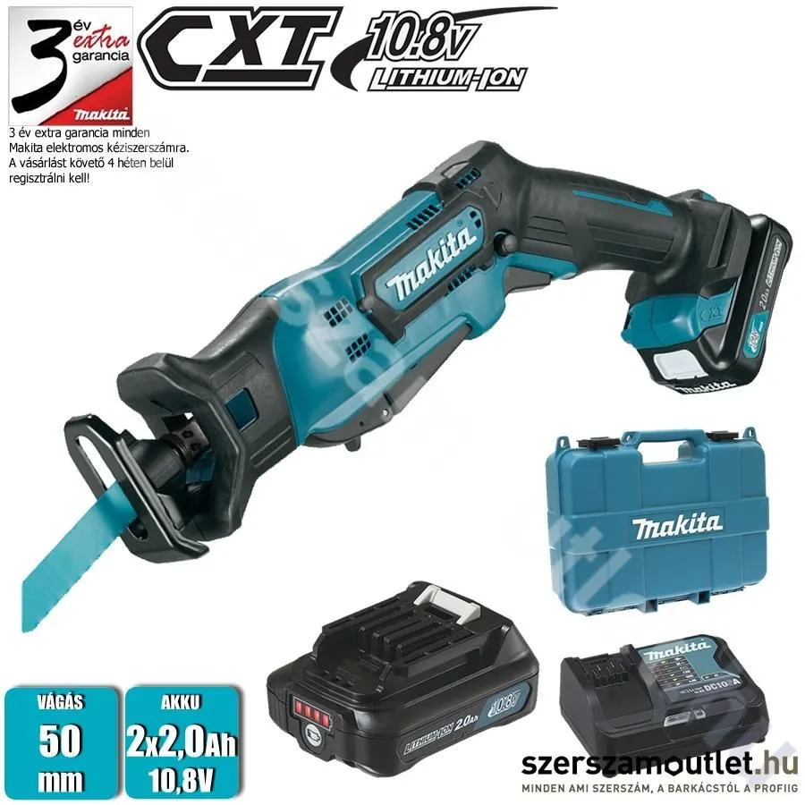 MAKITA JR103DSAE Akkus orrfűrész kofferben (2x2,0Ah/10,8V)