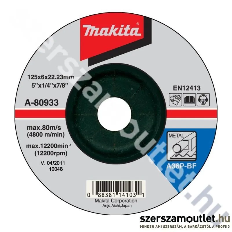 MAKITA Tisztítókorong Acélhoz 230x6,4 mm (A-80955)