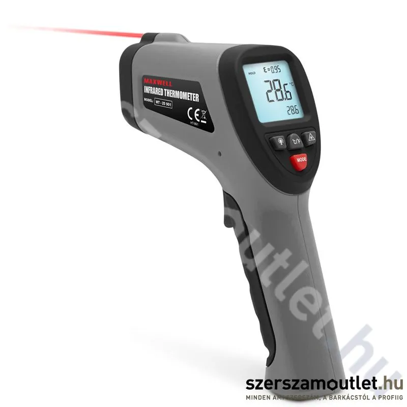 MAXWELL Digitális infrared hőmérő (1000°C) (25911)
