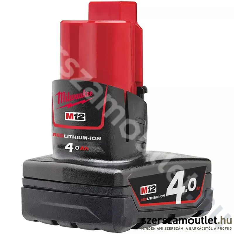 MILWAUKEE M12 B4 Akkumulátor 4,0Ah/12V Li-ion (4932430065)