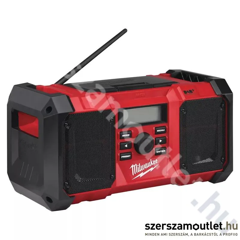 MILWAUKEE M18 JSR DAB+-0 Akkus rádió (18V) (Akku és töltő nélkül) (4933451251)