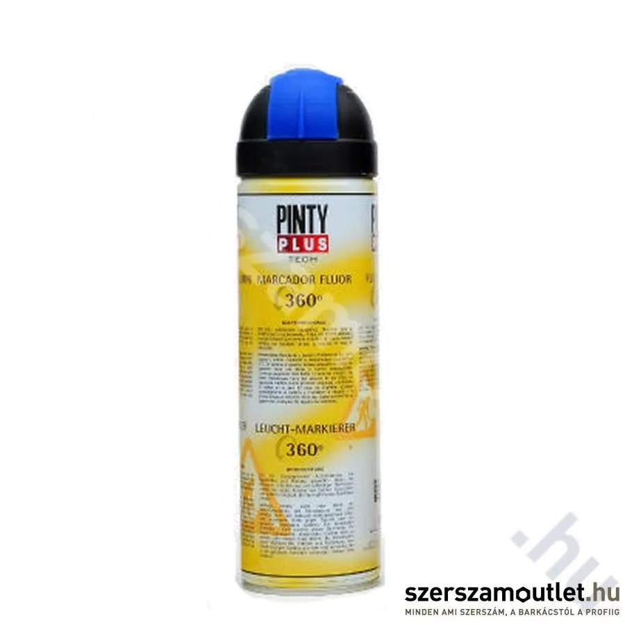 PINTY PLUS T118 Tech Jelölő spray 500ml, RAL 5009 (Azúrkék/Azure blue) (252)