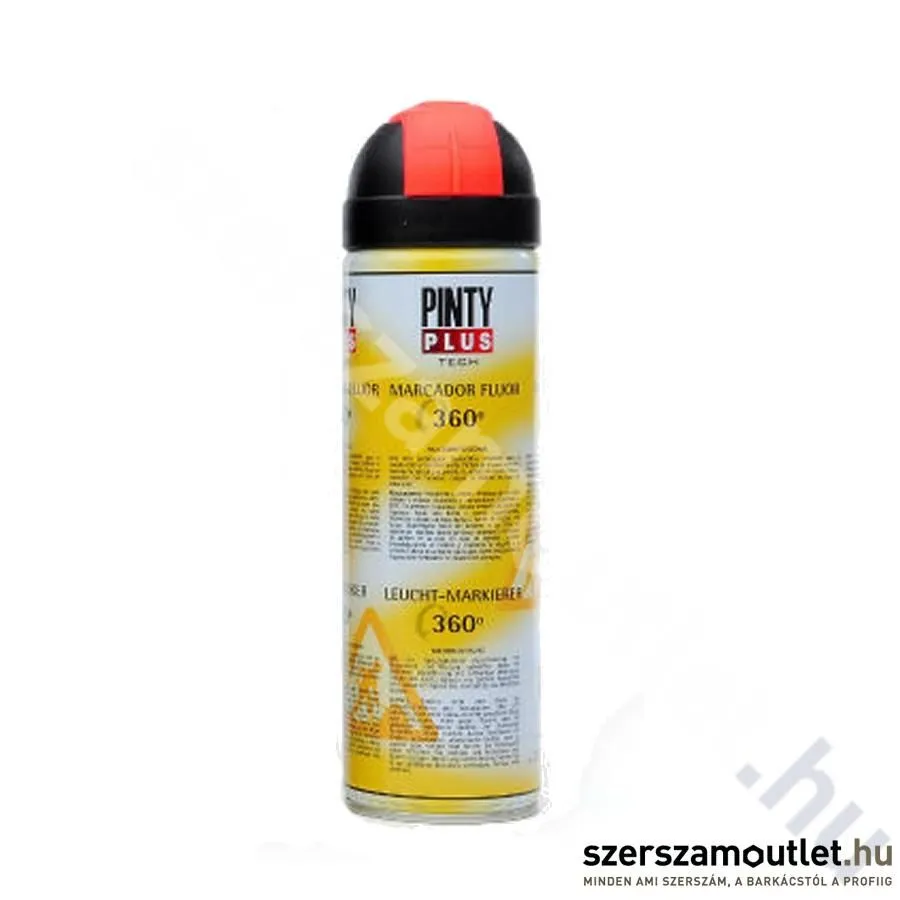 PINTY PLUS T143 Tech Jelölő spray 500ml, RAL 2000 (Narancssárga/Yellow orange) (255)