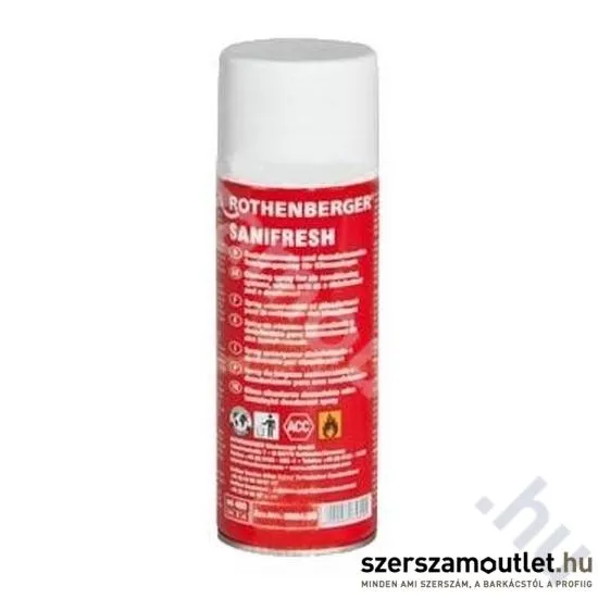 ROTHENBERGER SANIFRESH klímatisztító, fertőtlenítő, szagtalanító spray 400ml (85800-1)