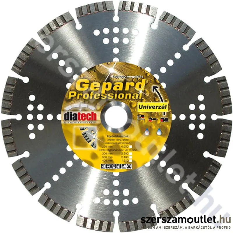DIATECH gyémánttárcsa Gepard 150mm (GE150)