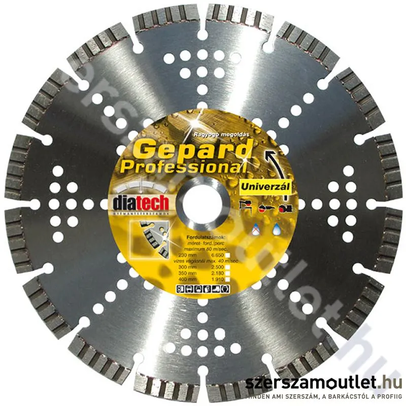 DIATECH gyémánttárcsa Gepard 230mm (GE230)