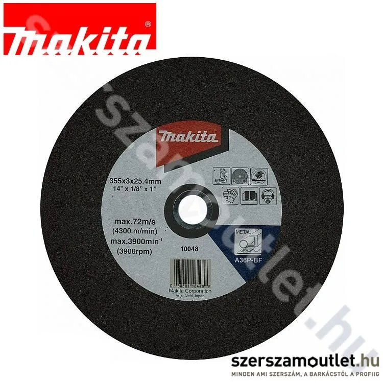 MAKITA Vágókorong 355x3,0x25,4mm (B-10665)