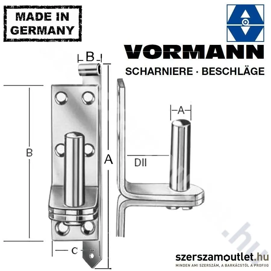 VORMANN Kapupánt csap 13x99mm (73013Z)