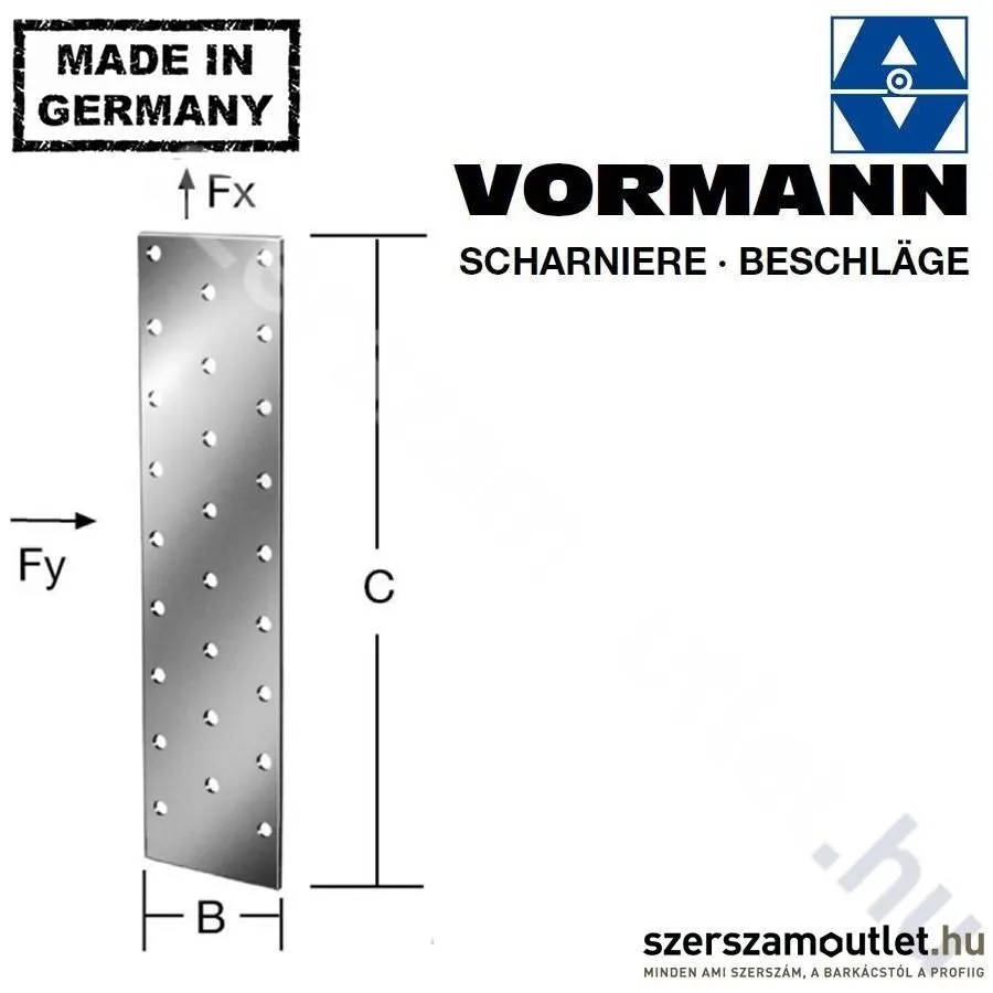 VORMANN Perforált lemez 100x300mm (71052)