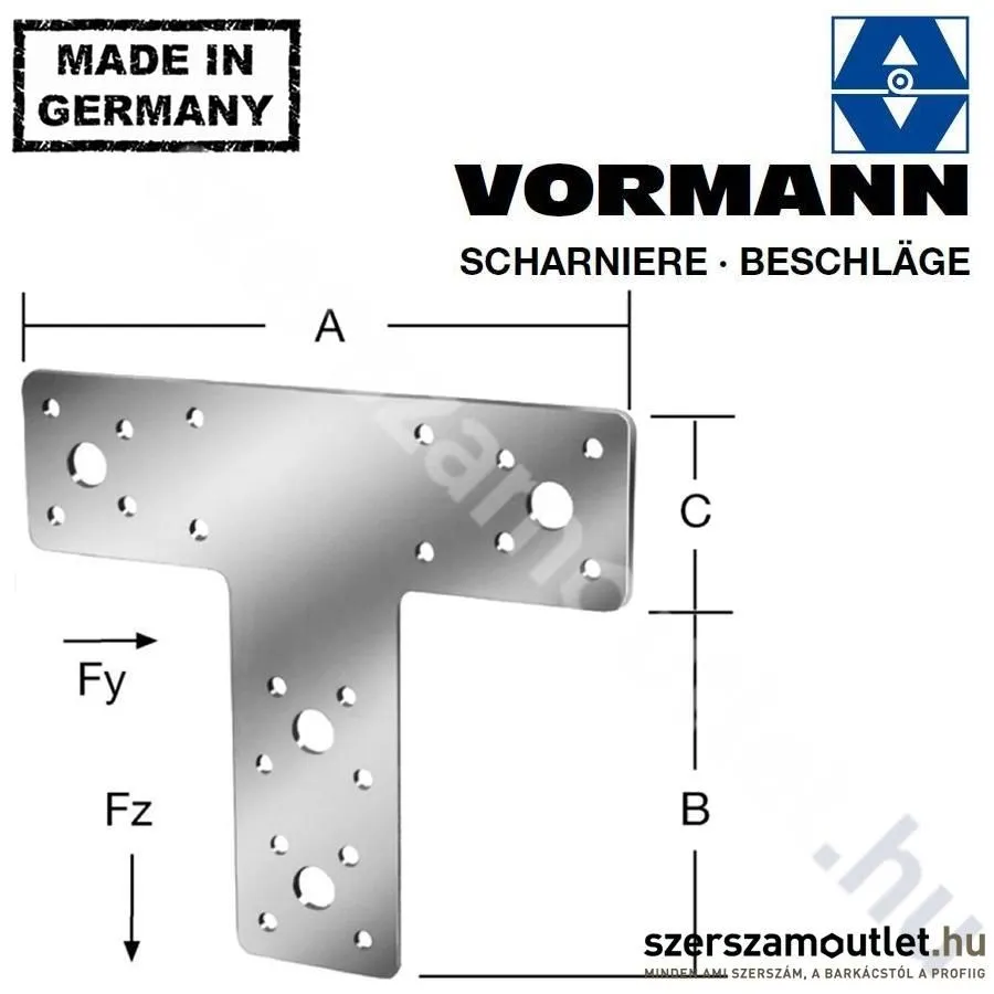 VORMANN T-lemez 160x98x45mm (70996)