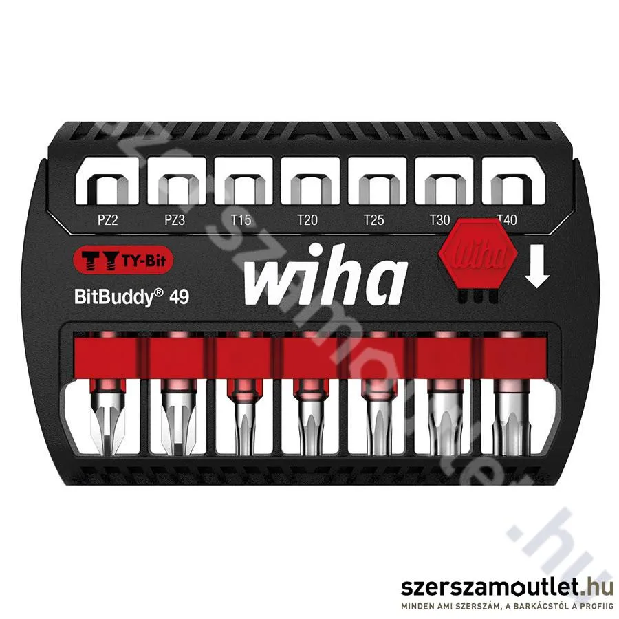 WIHA BitBuddy49 TY-bit készlet 7r. PZ+T SB7946TY905/No.42118