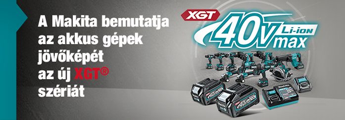 Makita Új akkumulátoros 40V max család
