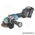 MAKITA GA041GD201 Akkus szénkefementes sarokcsiszoló 125mm X-LOCK,Fordulatszabályzós (2x2,5Ah/40V)