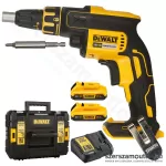 DEWALT DCF620D2 Akkus szénkefementes gipszkarton csavarozó TSTAK kofferben ...