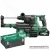HIKOKI DH3628DA-WEZ Akkus fúró-vésőkalapács porelszívóval, HITBOXBAN (2x2,5Ah/36V) MULTI VOLT(36V)